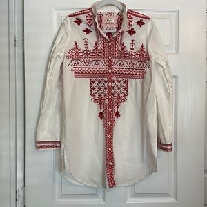 Johnny Was Biya Button Down shirt